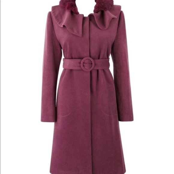 Fendi vintage purple rabbit fur coat - Picture 1 of 4